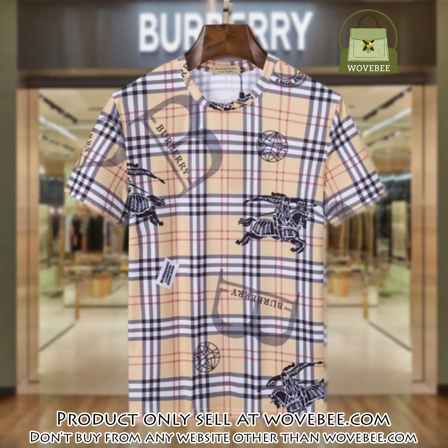 Burberry logo luxury brand tshirt outfit for men women wvb0240214